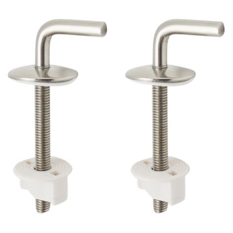 Kit de charnie're fixe de remplacement S009K en acier avec accessoires et pie'ces de rechange pour abattant de toilette a' filetage M8