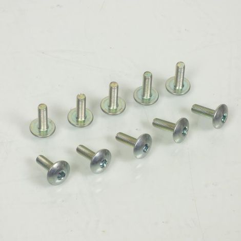 lot 10 verkleidungsschrauben btr kopf bombiert bolt m5x0.80 länge