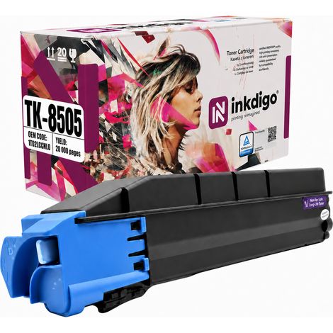 Toner Inkdigo TK8505C compatibile con Kyocera TASKalfa4550ci TASKalfa5550ci certificato TÜV (1/5)
