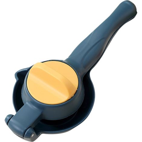 Presse-agrumes manuel multifonctionnel, bleu foncé, pour citrons, oranges, grenades et autres agrumes. (1/4)