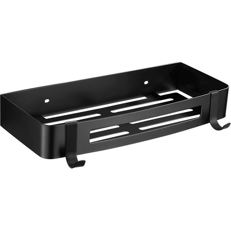 Étagère de douche en acier inoxydable, étagère de salle de bain, panier de douche, organisateur de rangement pour la douche, sans vis ni perçage, auto-adhésive, fixation murale propre pour salle de ba (1/5)