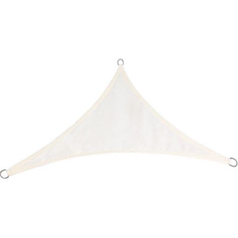 Voile d'ombrage triangulaire e'toiles 3,6x3,6x3,6 m en polyester e'cru 180 g/m2