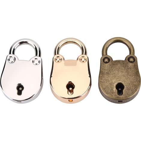 Pack Mini Vorhängeschlösser antike Metallschlösser mit
