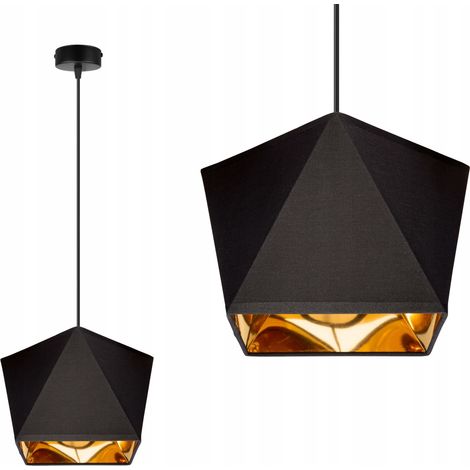 Plafonnier diamant, centre doré, LED (1/5)