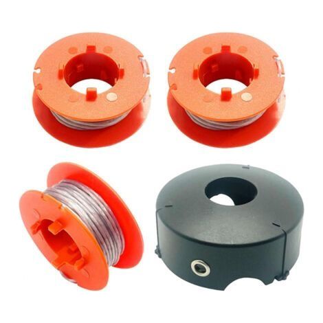 F016800175 Bobine de Fil pour Bosch Art 23 26 30 Easytrim et Combitrim,Pro-Tap Automatique Bobine Cordon Souple,8M x 1,6mm avec Couvercle F016L71088(3 Bobine + 1 Couvercle) (1/4)