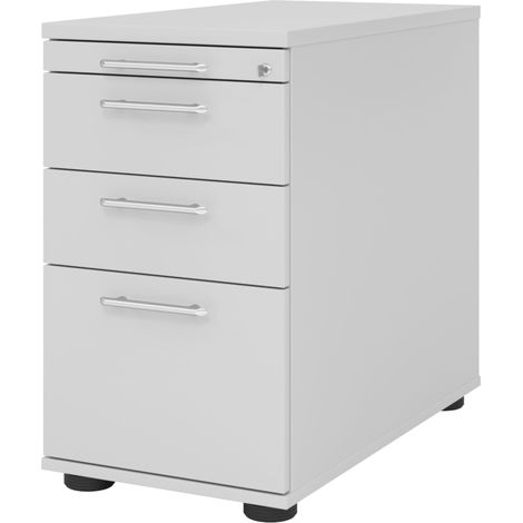 bümö office Standcontainer - mit Hängeregistratur Grau