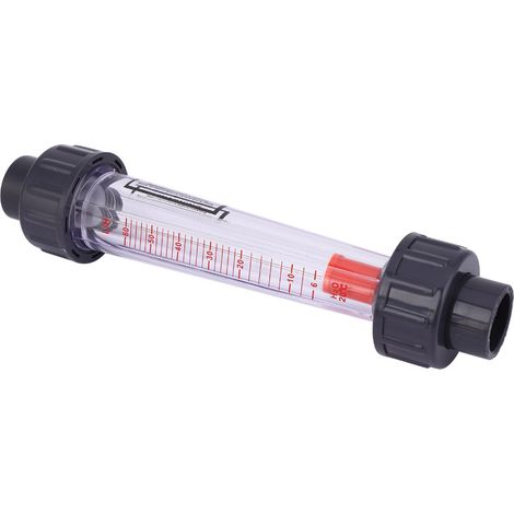 Débitmètre à tube plastique LZB-15(D) - Mesureur de débit de liquide haute précision - Résistant aux acides et aux alcalis - 6-60 L/h (1/5)