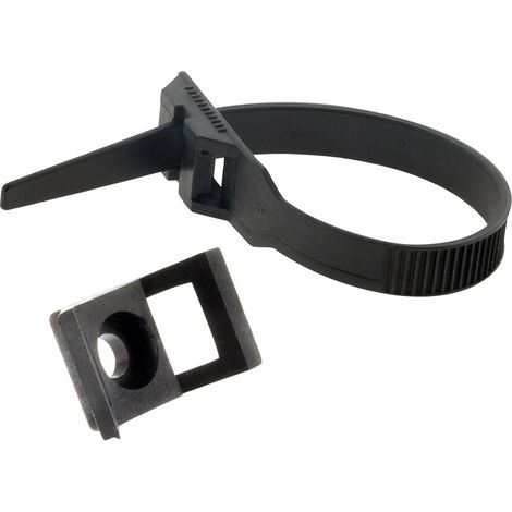 Zenitech – Lot de 25 colliers de câblage 9x180mm – Plastique noir résistant – Pour câbles, gaines et tubes IRL – Installation électrique sécurisée
