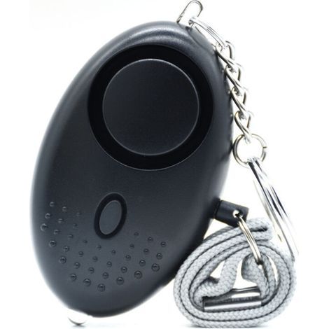 Alarme, alarme anti-agression pour femmes, alarme personnelle contre les agressions, dispositif anti-perte, porte-clés avec petite lampe de poche (1/5)