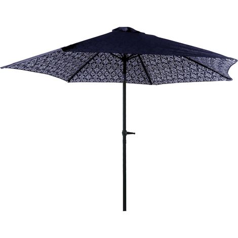 Arabesque - Ombrellone Da Spiaggia Con Airvent Da 270 Cm - Blu