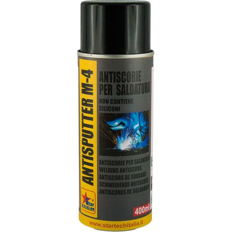 ANTISPUTTER spray 400 ml antiscorie antiadesivo sintetico per saldatura no fumi 3 PEZZI