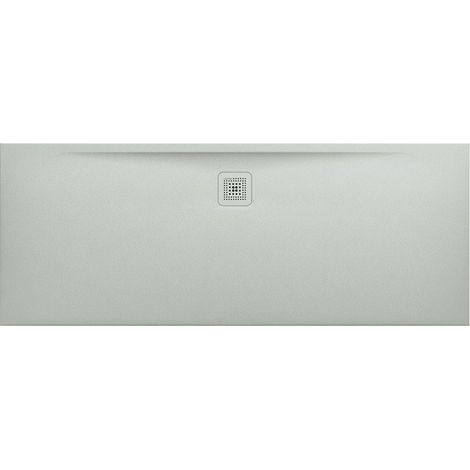 Receveur de douche LAUFEN PRO, rectangulaire, écoulement sur le côté long 1800 x 700 x 33 mm, gris clair LAUFEN