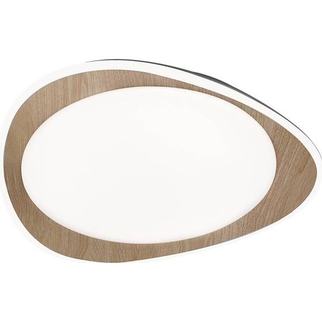Plafonnier LED Rabalux Tamino 45cm 24W 4000K hêtre (1/4)