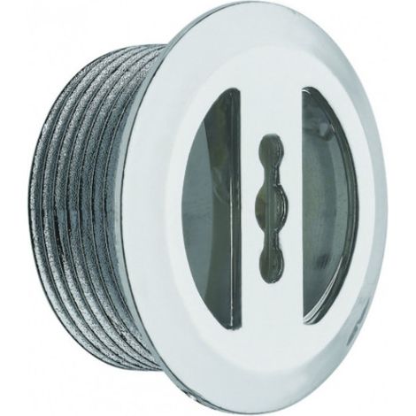 Verchromte Überlaufgarnitur Durchmesser 30, 14 mm für Waschbecken (1/3)
