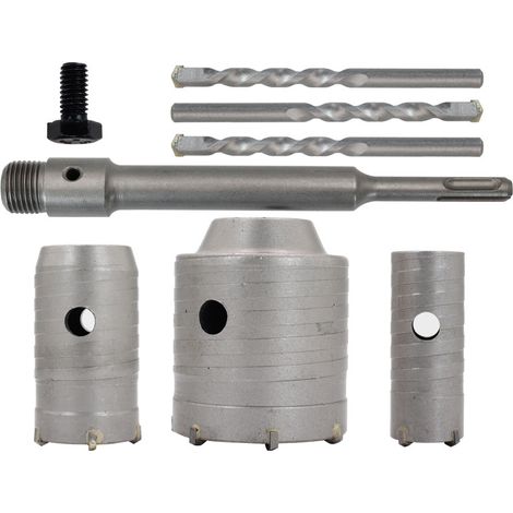 SDS Plus Lochsägenbohrer für Beton, Zement, Stein, Wand – 65 mm, 50 mm, 30 mm (1/5)
