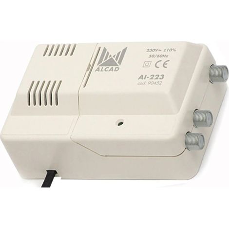 amplificateur de maison ALCAD AI-223 VHF UHF 25dB signal de retour
