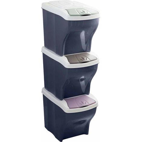Papelera poker tris L28xP40x31h