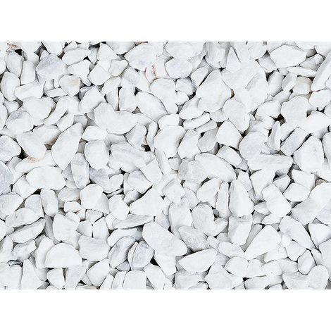 Graniglia, granulato per giardino, Bianco Carrara 22-30 mm (40 sacchi da 25 Kg)