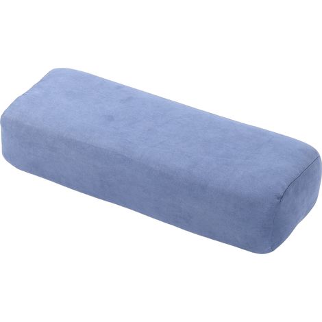 Coussin de méditation, oreiller de soutien, sol confortable, éponge rectangulaire, poignée de transport facile, housse lavable, bleu (1/5)