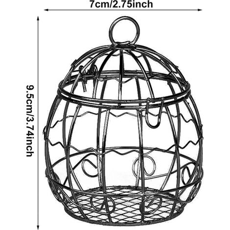 Mangeoire suspendue pour oiseaux, station d'alimentation, pour terrasse, balcon ou jardin, cage, lot de 4.-AquaForge (1/5)