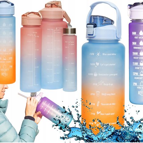 Set Wasserflaschen 3in1 (2L+0,8L+0,3L) Nr.: 9974