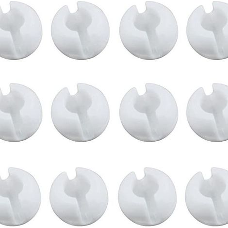 Boucle de retenue blanche, boucle de fixation de perle 84MM, boucle de limitation de traction de perle de chaînette, chaînette de perles pour store vertical/store enrouleur (30 pièces) (1/5)