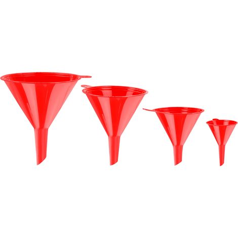 Kunststoff-Trichter Set 4 tlg. rot (1/5)