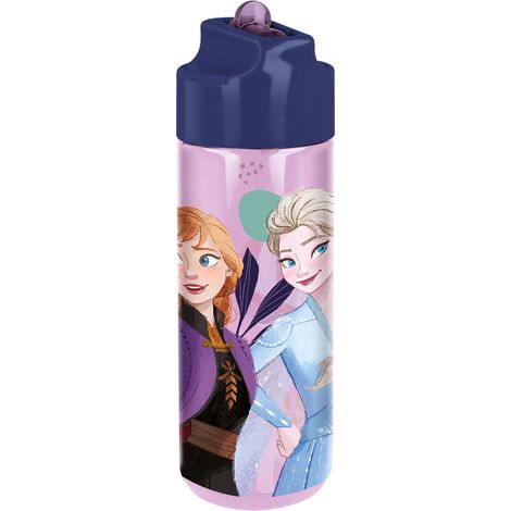 Borraccia Originale Disney Frozen in Ecozen per bambini da 540 ml con tappo svitabile antigoccia e beccuccio ribaltabile