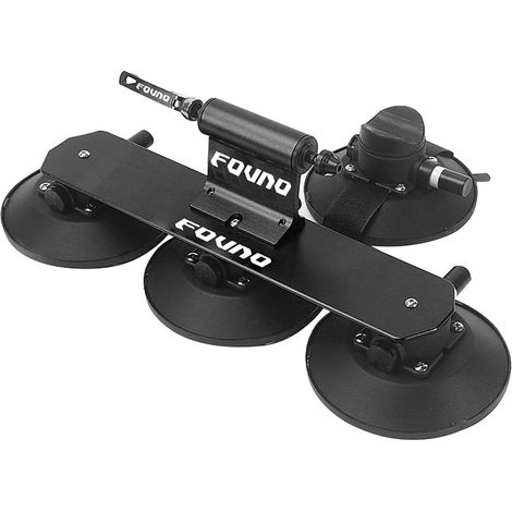 Support de Toit d'aspiration de vélo en Aluminium Caoutchouc pour Ventouse de Toit de Voiture, Compatible avec Camionnette, SUV, Voiture (1/5)