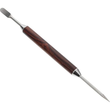Plumas de madera para café con aguja de acero inoxidable, herramienta duradera para el arte del café en casa, accesorio práctico. (1/4)