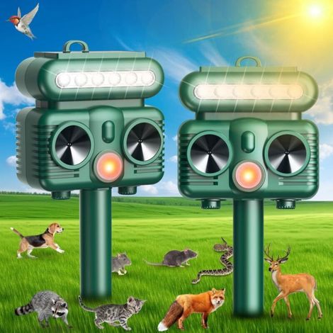 Outdoor cat repellent, ultrasonic pet repellent with motion detector, waterproof (1/5)