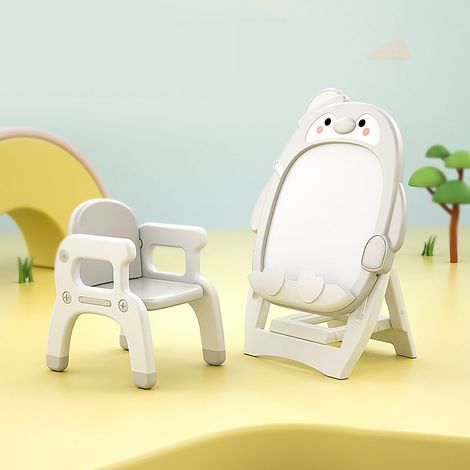 Tableau magnétique pour enfants réglable en hauteur, dessin fluide et sécurisé, ardoise magnétique avec support, gris (1/5)
