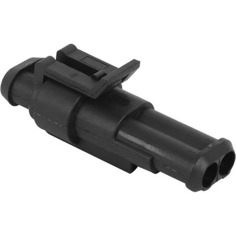 10 ensembles Connecteur, 2 broches, étanche, ABS+Silicone, pour voiture moto bateau (1/4)