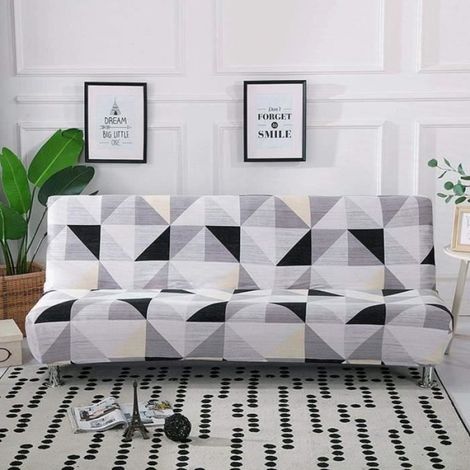 Housse De Canapé-lit pour Le Recouvrement Complet De Canapés sans Accoudoirs, Extensible 160-190CM (1/4)
