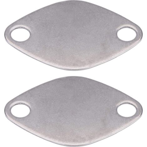 Bloc obturateur de valve d'EGR 2 pcs Plaques de Remplacement pour Valve Kit de Plaque d'Obturation de Valve Plaque de Soupage (1/5)