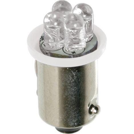 24V Led Series - 4 Led - (T4W) - BA9s - 2 pz  - Scatola - Bianco (1/4)