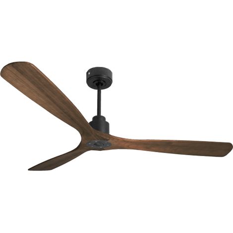 Tenerife Ring - Super destratificateur et ventilateur DC 166 cm  Gris basalte pales bois sombre Dw sans Lumière 30 à 60 m²