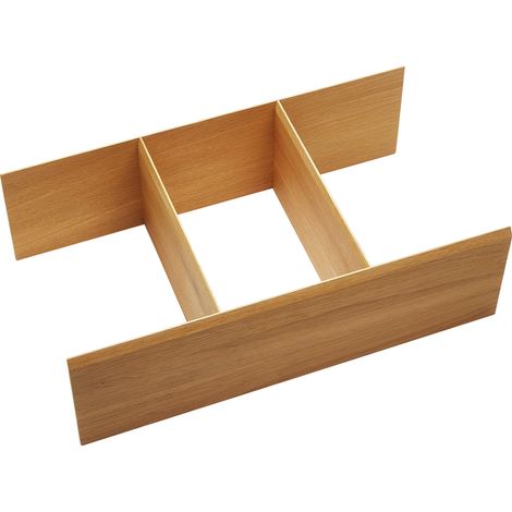 ORGA-BOX Schubladeneinsatz Auszugseinsatz Ordnungssystem für Apothekerschränke Multifunktionseinsatz 473 x 273 x 145 mm, Eiche lackiert von SOTECH (1/5)