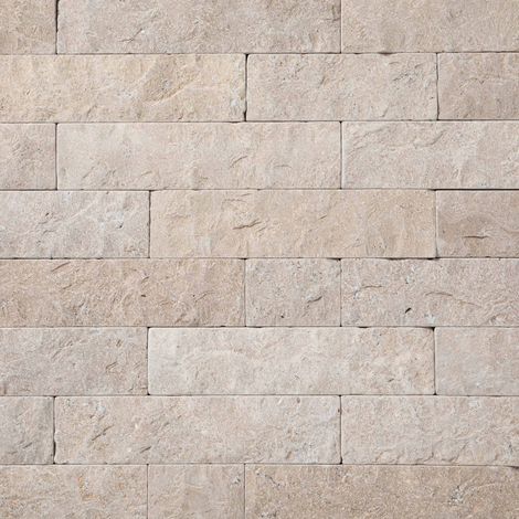 Pierre de parement d'Egypte Beige 10-20-30x7 cm Eclaté Vieilli (paquet de 0,168 m²) - RO'MA NATURE