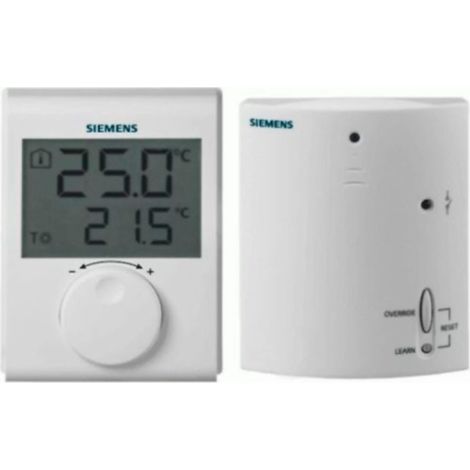 Termostato ambiente digital inalámbrico RDH100RF/SET de Siemens