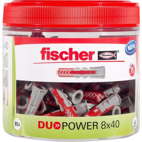 Cheville tous MatériauxFISCHER DuoPower 8X40- Box de 80 (1/2)