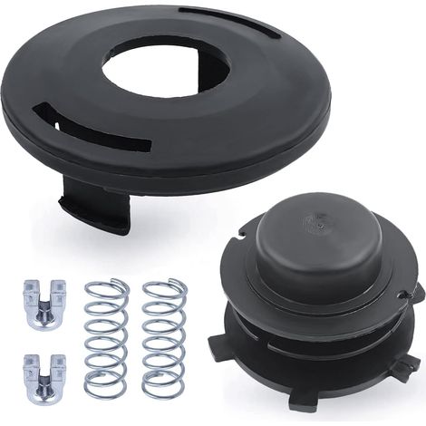 Kit de reemplazo de cabezal de carrete de hilo de recortadora LinDuxe de 6 piezas y tapa protectora para STIHL FS80, FS83, FS85, FS100, FS110, FS120, FS130 y FS200 con ojal de alimentación de hilo con (1/4)