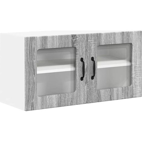 Meubles de Rangement,Armoire de cuisine avec étagère Gris Sonoma 80 x 31 x 40 cm CFW767215 (1/5)