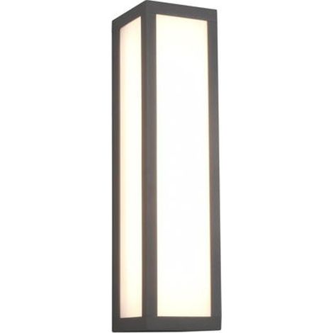 LED Außenwandleuchte FUERTE eckig in Anthrazit, Höhe 36cm, IP54 (1/4)