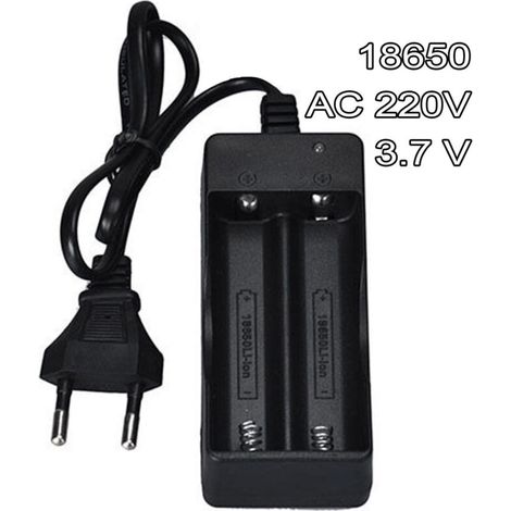 Chargeur Double Batterie Rechargeable 18650 Ac 220v 3.7 V Batterie Li-ion