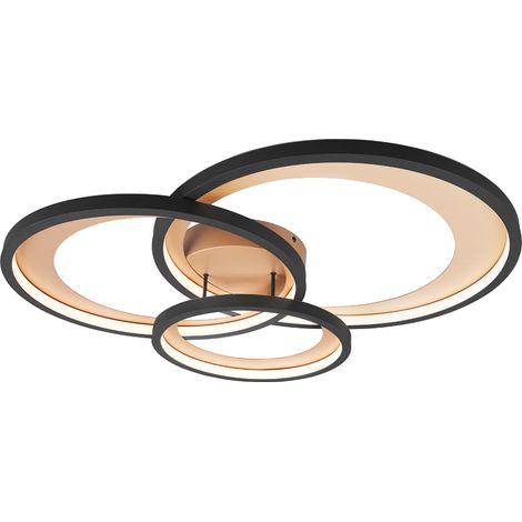 Trio Granada plafonnier noir mat doré 71,5 cm (1/4)
