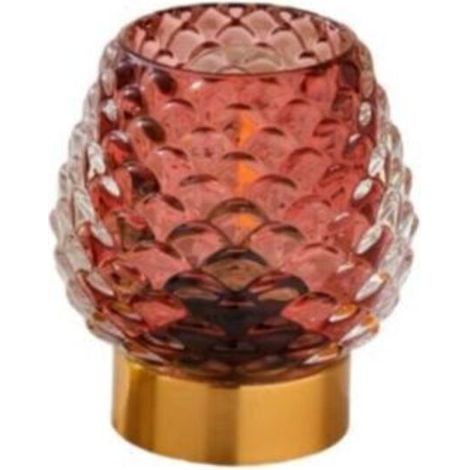 Petite lampe de table avec minuterie, lampe sans fil à piles avec ampoule LED, lampe en verre à piles pour chambre/salle de bain/cuisine/salle à manger, décoration d'angle de salon, lampe de chevet, r (1/5)