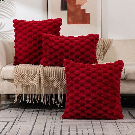 Housse De Coussin Velours PV - 45 cm x 45 cm - Fermeture Éclair Cachée - Décor Salon Bureau Chambre - 1 Pièce (1/5)