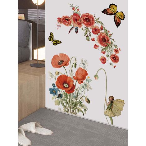 Stickers muraux pour la décoration intérieure : papier peint en PVC imperméable, résistant à l'huile, autocollant et amovible. (1/5)