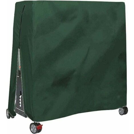 Housse pour Table De Ping Pong, Étanche Résistance Au Vent Anti-UV Robuste Tissu Oxford Bâche De Protection Table De Tennis De Table avec Fermeture À Glissière Et Cordon Réglable--